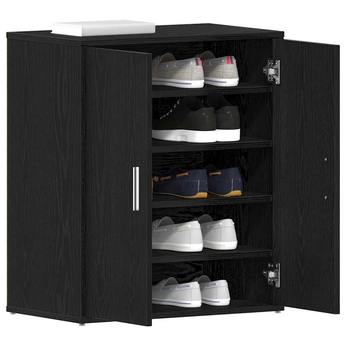 Dulap pentru pantofi Stejar Negru 60 x 35 x 70 cm Lemn compozit - WALTI WALTI
