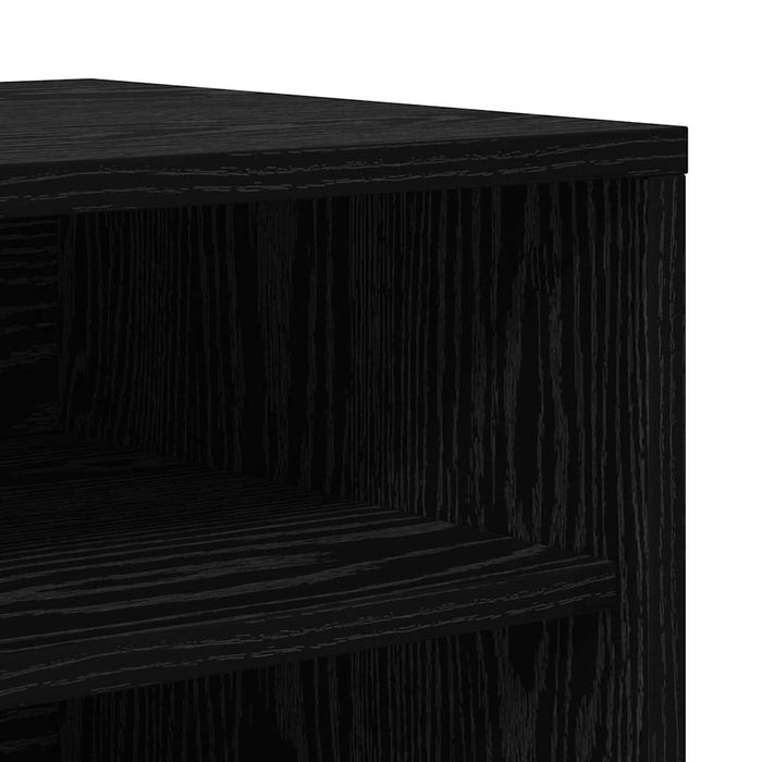 Dulap pentru pantofi Stejar Negru 60 x 35 x 70 cm Lemn compozit - WALTI WALTI