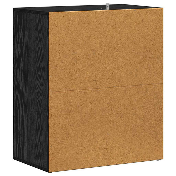 Dulap pentru pantofi Stejar Negru 60 x 35 x 70 cm Lemn compozit - WALTI WALTI