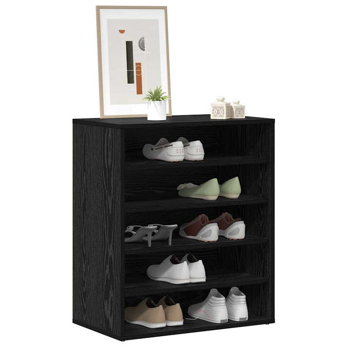 Dulap pentru pantofi Stejar Negru 60 x 35 x 70 cm Lemn compozit - WALTI WALTI