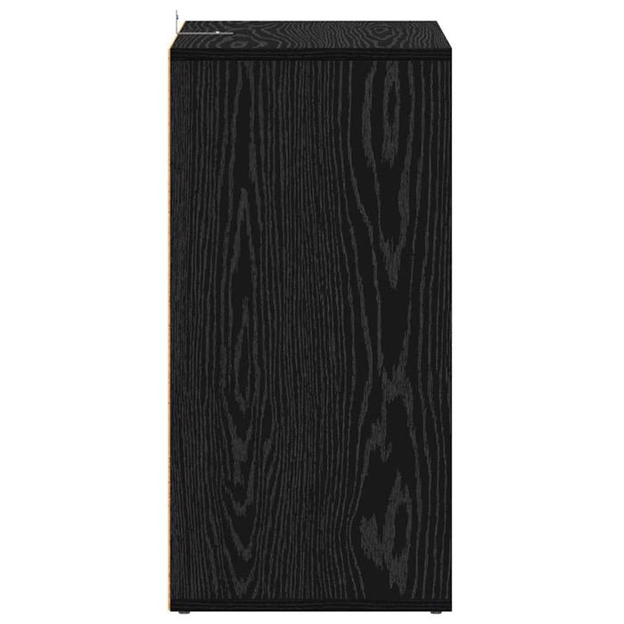 Dulap pentru pantofi Stejar Negru 60 x 35 x 70 cm Lemn compozit - WALTI WALTI
