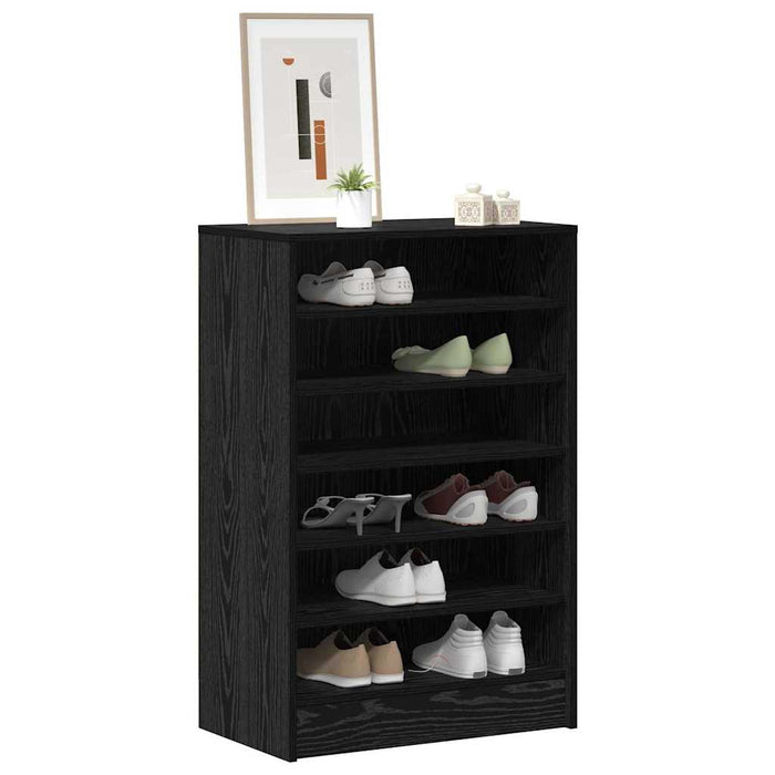 Dulap pentru pantofi Stejar Negru 60 x 35 x 92 cm Lemn compozit - WALTI WALTI