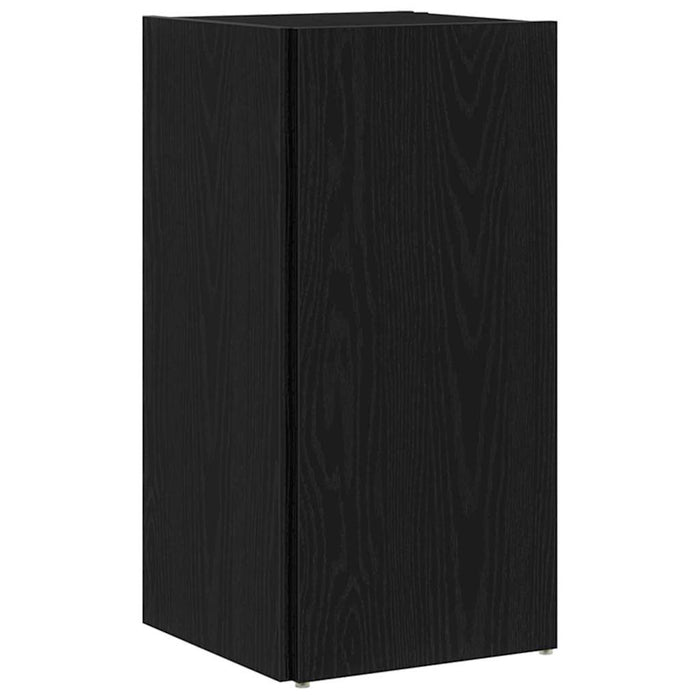 Rafturi de colț Stejar Negru 33 x 33 x 67 cm Lemn compozit - WALTI WALTI