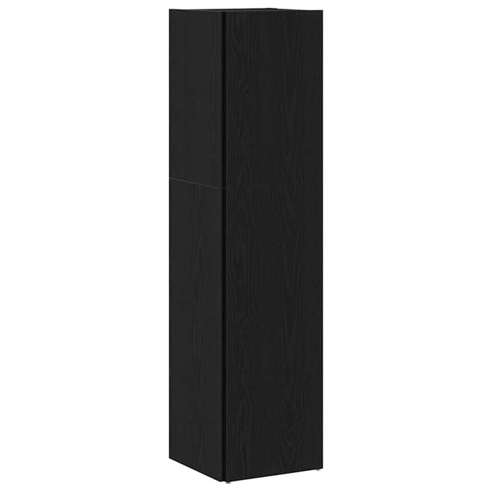 Rafturi de colț Stejar Negru 33 x 33 x 132 cm Lemn compozit - WALTI WALTI