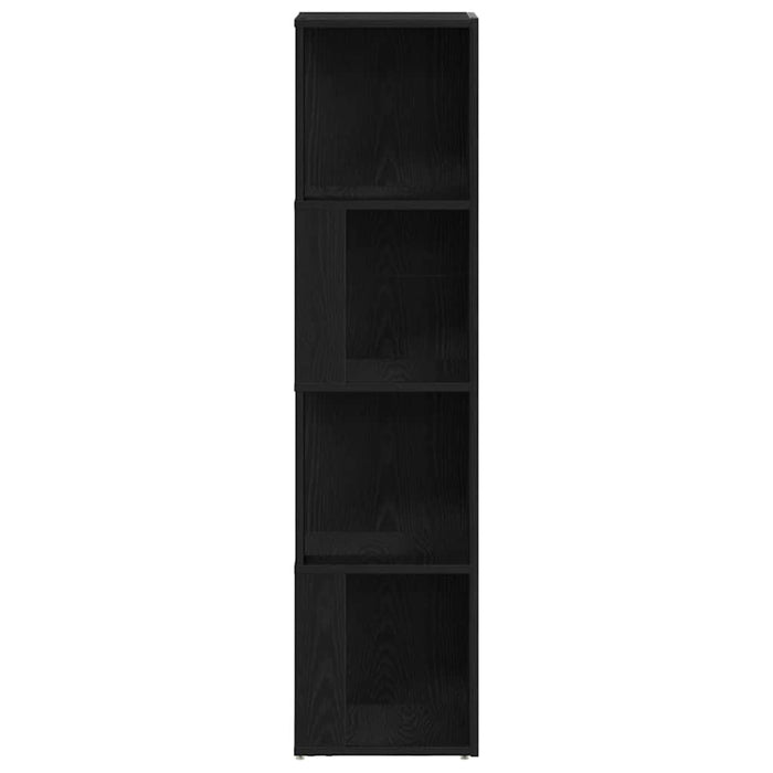 Rafturi de colț Stejar Negru 33 x 33 x 132 cm Lemn compozit - WALTI WALTI