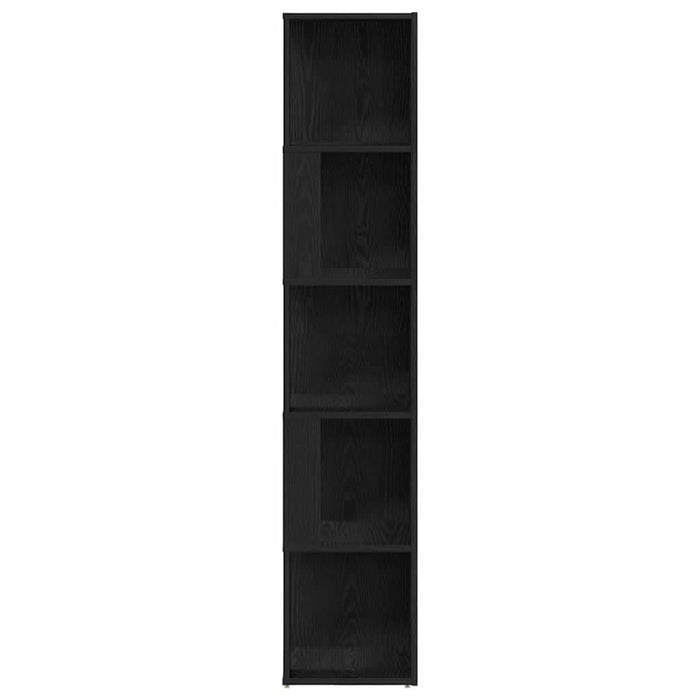Rafturi de colț Stejar Negru 33 x 33 x 164,5 cm Lemn compozit - WALTI WALTI