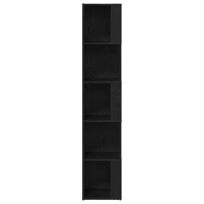 Rafturi de colț Stejar Negru 33 x 33 x 164,5 cm Lemn compozit - WALTI WALTI