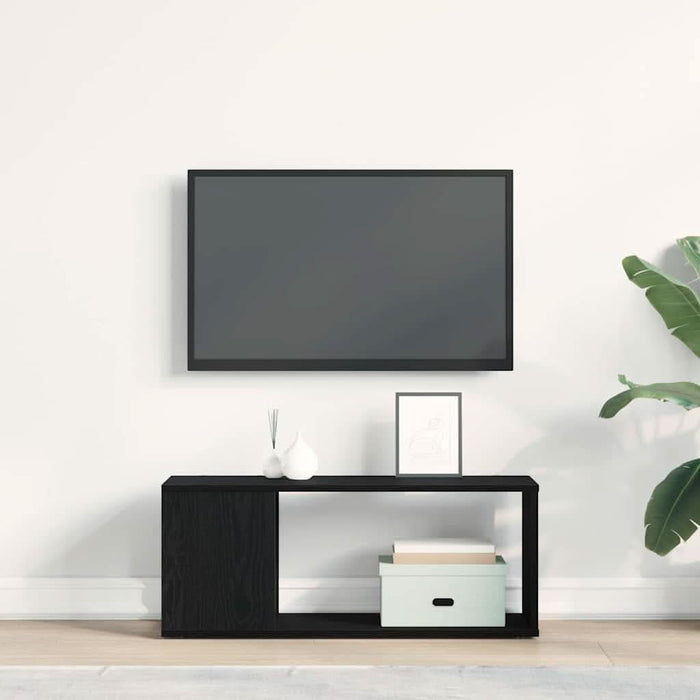 Set comodă TV Stejar Negru 80 x 24 x 32 cm Lemn compozit - WALTI WALTI