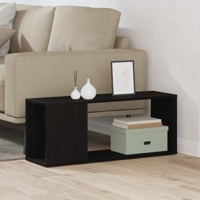 Set comodă TV Stejar Negru 80 x 24 x 32 cm Lemn compozit - WALTI WALTI