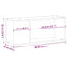 Set comodă TV Stejar Negru 80 x 24 x 32 cm Lemn compozit - WALTI WALTI