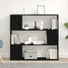 Set comodă TV Stejar Negru 100 x 24 x 94 cm Lemn compozit - WALTI WALTI