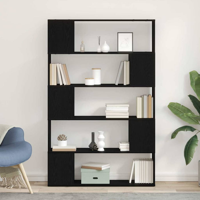 Set comodă TV Stejar Negru 100 x 24 x 155 cm Lemn compozit - WALTI WALTI
