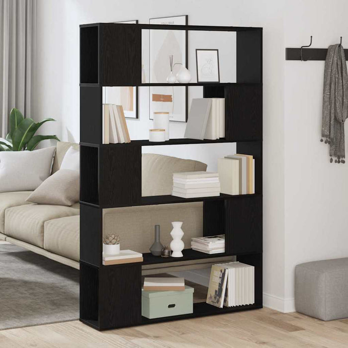 Set comodă TV Stejar Negru 100 x 24 x 155 cm Lemn compozit - WALTI WALTI