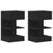 Dulap de noapte cu sertar 2 pcs Stejar Negru 40 x 35 x 65 cm - WALTI WALTI