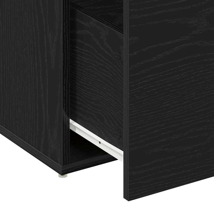 Bancă pentru hol Stejar Negru 80 x 40 x 45 cm Lemn compozit - WALTI WALTI