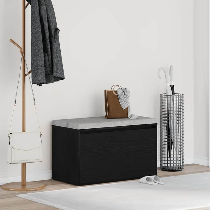 Bancă pentru hol Stejar Negru 80 x 40 x 45 cm Lemn compozit - WALTI WALTI