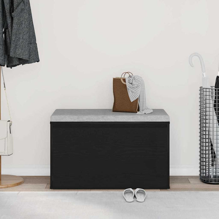 Bancă pentru hol Stejar Negru 80 x 40 x 45 cm Lemn compozit - WALTI WALTI