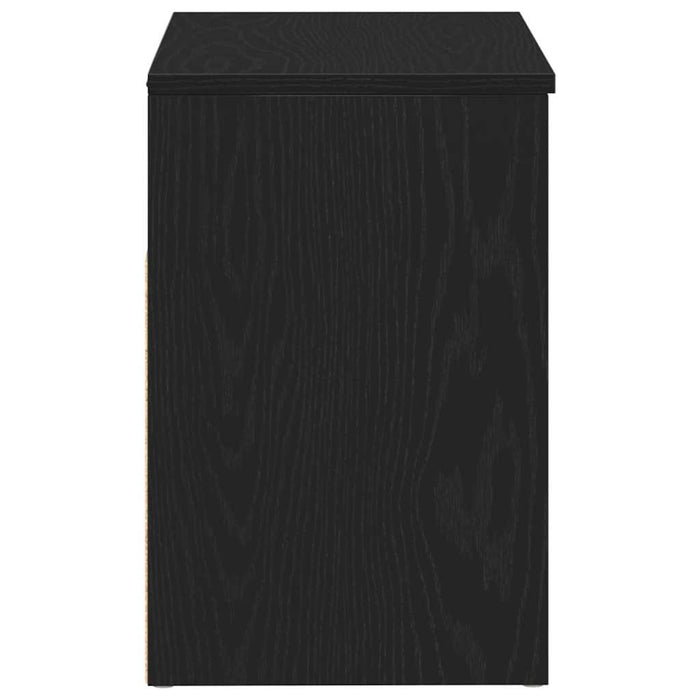 Bancă pentru pantofi Stejar Negru 60 x 30 x 45 cm Lemn compozit - WALTI WALTI