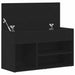 Bancă pentru pantofi Stejar Negru 80 x 30 x 45 cm Lemn compozit - WALTI WALTI