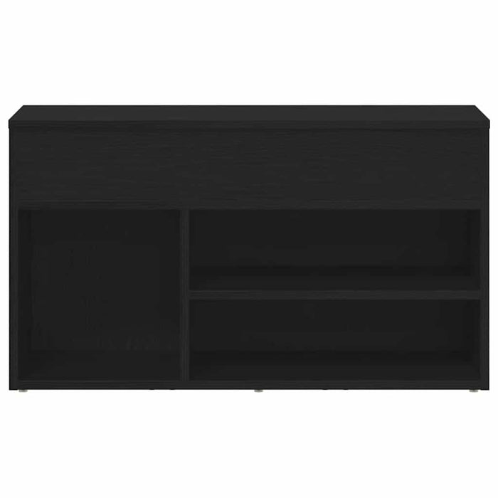 Bancă pentru pantofi Stejar Negru 80 x 30 x 45 cm Lemn compozit - WALTI WALTI
