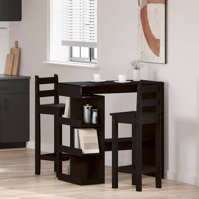 Masă de bar Stejar Negru 100 x 48 x 101,5 cm Lemn compozit - WALTI WALTI