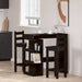 Masă de bar Stejar Negru 100 x 48 x 101,5 cm Lemn compozit - WALTI WALTI