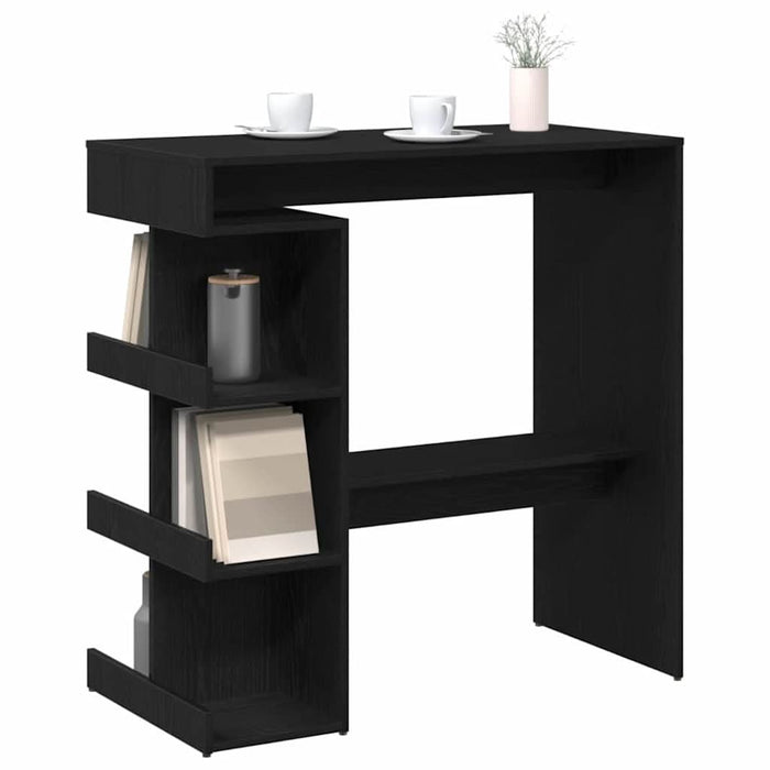 Masă de bar Stejar Negru 100 x 48 x 101,5 cm Lemn compozit - WALTI WALTI
