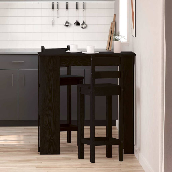 Masă de bar Stejar Negru 102 x 50 x 103,5 cm Lemn compozit - WALTI WALTI