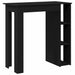 Masă de bar Stejar Negru 102 x 50 x 103,5 cm Lemn compozit - WALTI WALTI
