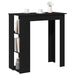 Masă de bar Stejar Negru 102 x 50 x 103,5 cm Lemn compozit - WALTI WALTI