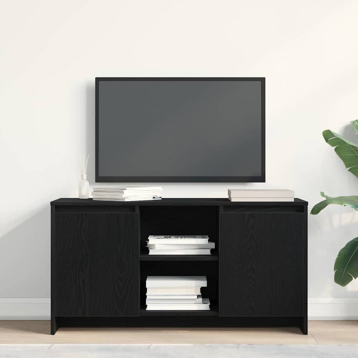 Cabinet TV Stejar Negru 102 x 37,5 x 52,5 cm Lemn compozit - WALTI WALTI