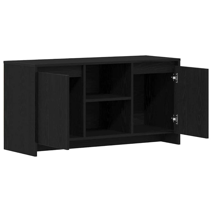 Cabinet TV Stejar Negru 102 x 37,5 x 52,5 cm Lemn compozit - WALTI WALTI