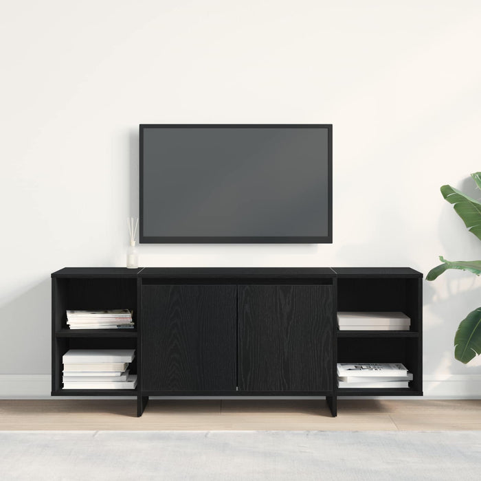 Cabinet TV 130 x 35 x 50 cm Stejar Negru Lemn prelucrat WALTI