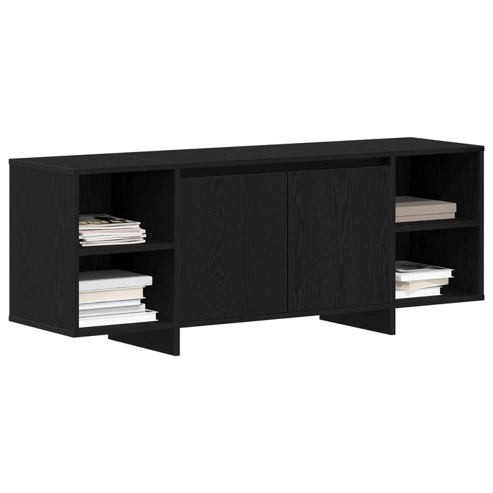 Cabinet TV 130 x 35 x 50 cm Stejar Negru Lemn prelucrat WALTI
