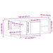 Cabinet TV Stejar Negru 120 x 30 x 40,5 cm Lemn compozit - WALTI WALTI