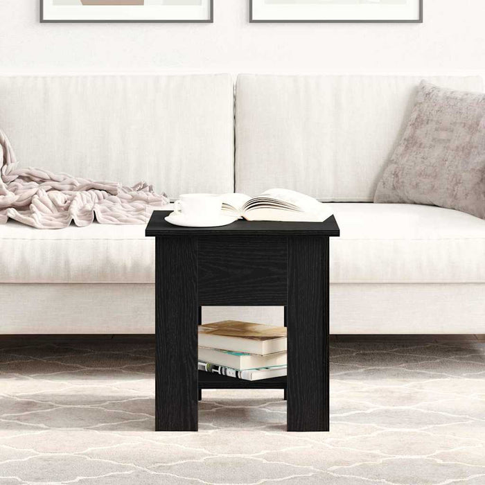Masă de cafea Stejar Negru 40 x 40 x 42 cm Lemn compozit - WALTI WALTI
