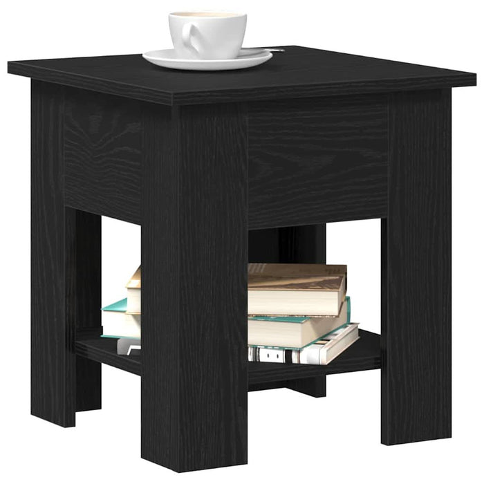 Masă de cafea Stejar Negru 40 x 40 x 42 cm Lemn compozit - WALTI WALTI