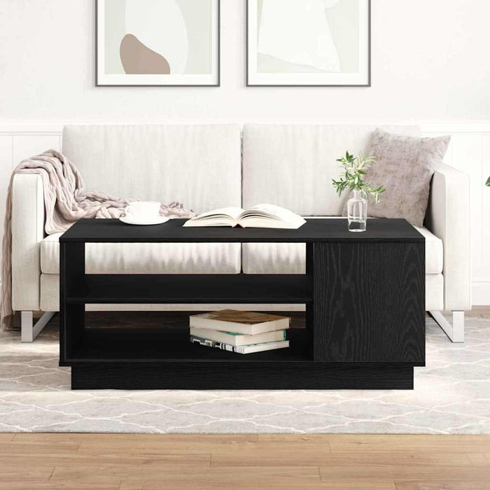 Masă de cafea Stejar Negru 102 x 55 x 43 cm Lemn compozit - WALTI WALTI