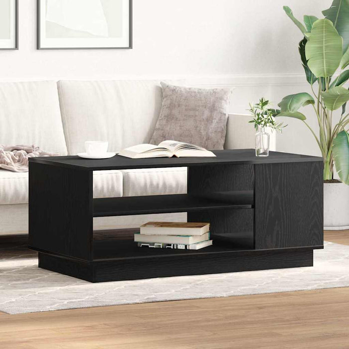 Masă de cafea Stejar Negru 102 x 55 x 43 cm Lemn compozit - WALTI WALTI