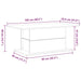Masă de cafea Stejar Negru 102 x 55,5 x 40 cm Lemn compozit - WALTI WALTI