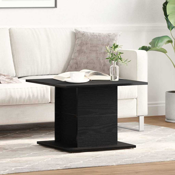 Masă de cafea Stejar Negru 55,5 x 55,5 x 40 cm Lemn compozit - WALTI WALTI