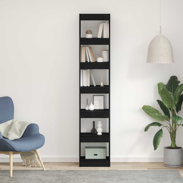 Dulap pentru cărți Stejar Negru 40 x 30 x 198 cm Lemn compozit - WALTI WALTI