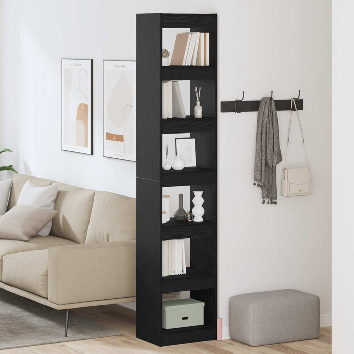 Dulap pentru cărți Stejar Negru 40 x 30 x 198 cm Lemn compozit - WALTI WALTI