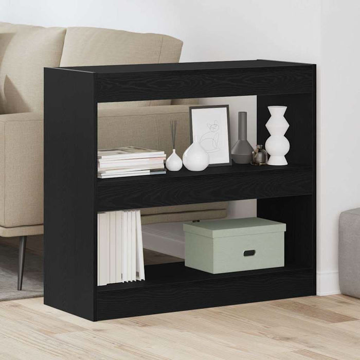 Dulap pentru cărți Stejar negru 80 x 30 x 72 cm Lemn compozit - WALTI WALTI