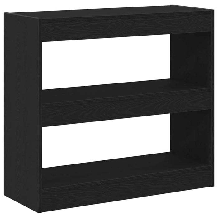 Dulap pentru cărți Stejar negru 80 x 30 x 72 cm Lemn compozit - WALTI WALTI
