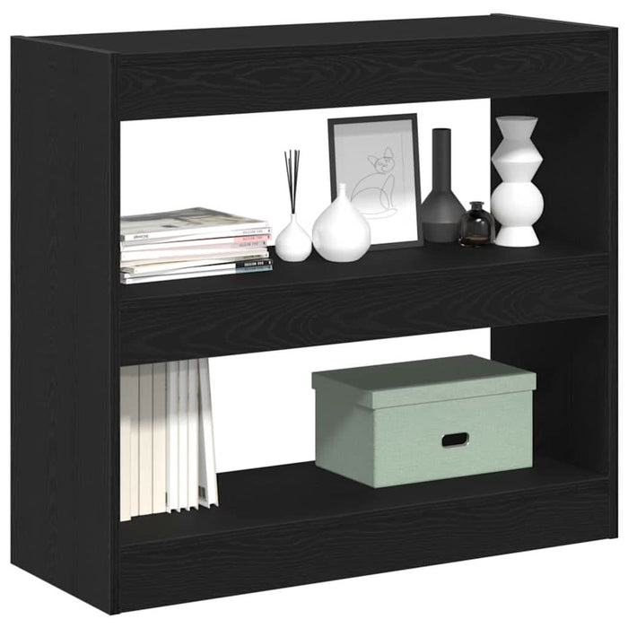 Dulap pentru cărți Stejar negru 80 x 30 x 72 cm Lemn compozit - WALTI WALTI