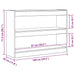 Bibliotecă Lemn vechi 100 x 30 x 72 cm Lemn compozit - WALTI WALTI