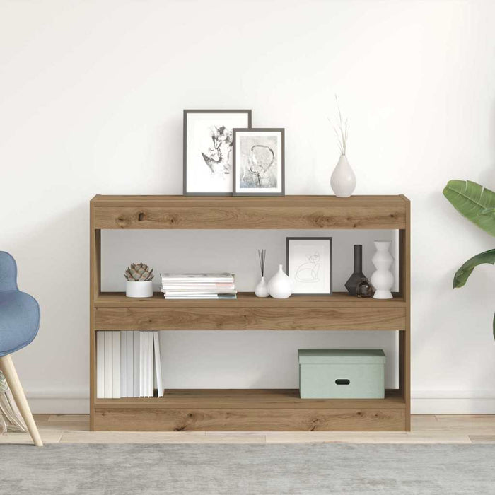Bibliotecă stejar artizanal 100 x 30 x 72 cm Lemn compozit - WALTI WALTI