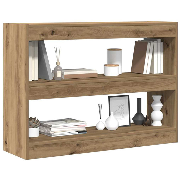 Bibliotecă stejar artizanal 100 x 30 x 72 cm Lemn compozit - WALTI WALTI