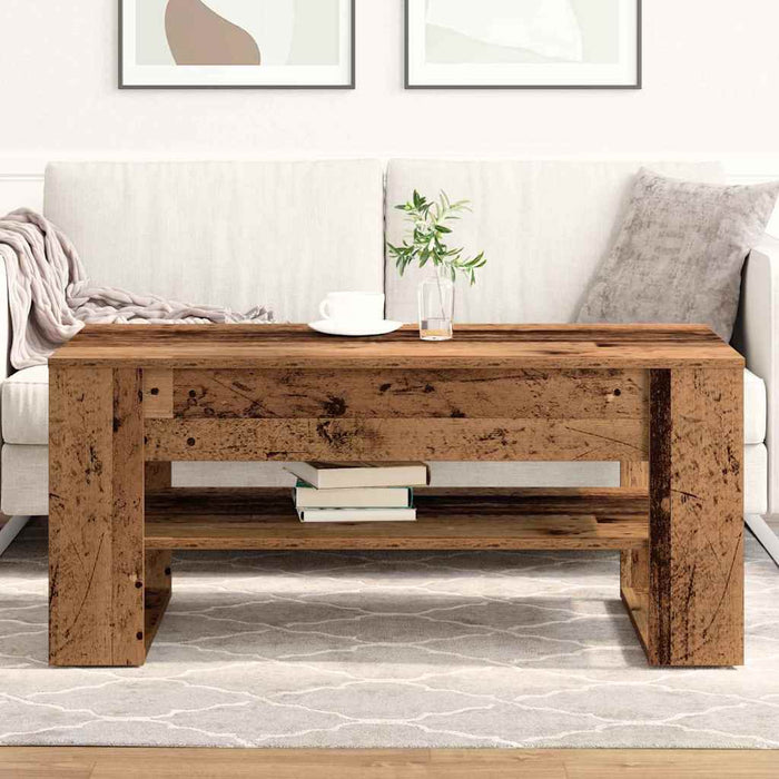Masă de cafea Lemn Vechi 102 x 55 x 45 cm Lemn compozit - WALTI WALTI